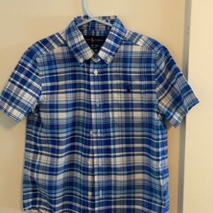 Kids short sleaze button down shirt 👕